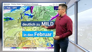 Milde Aussichten bis Anfang Februar  Wetterring Regionalwetter 25012024 [upl. by Longmire939]