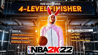 NEW quot4LEVEL FINISHERquot BUILD IS THE BEST BUILD ON NBA 2K22  GLITCHED BUILD can do EVERYTHING [upl. by Eldnar]