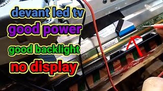 devant led tv 32inchgood powergood backlightno display [upl. by Kayle]