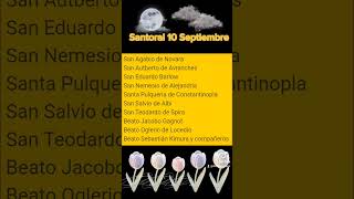 Santoral 10 Septiembre santoral [upl. by Helsa38]