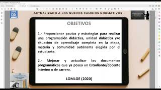 Diseño Exposición y Defensa de Programación Ud Didáctica y Situación de Aprendizaje en LOMLOE [upl. by Elita]