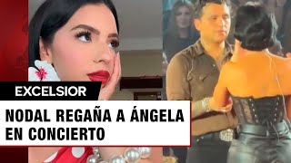 Christian Nodal regaña a Ángela Aguilar en pleno concierto por esta razón [upl. by Annaoi]