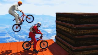 CRAZY CONTAINER BIKE JUMPING GTA 5 Funny Moments [upl. by Lalad]