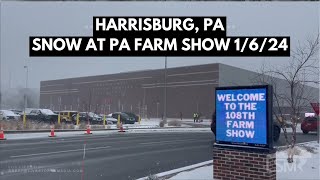 01062024 Harrisburg PA  Snow fails to impact the first day of the 108th PA Farm Show [upl. by Abil]