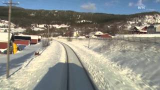 Cab Ride Norway  Trondheim  Bodø Winter Nordland Line [upl. by Dionne303]