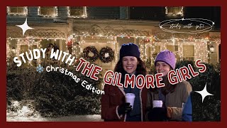 ୨ৎ christmas study in stars hollow ║ with rory gilmore  aesthetic lofi music  pomodoro timer🎄 [upl. by Animahs]