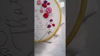 Colorful Floral Embroidery Hoop Art For Beginners [upl. by Gideon]