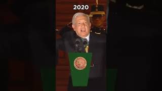 Así han sido los Gritos de Independencia de AMLO 🎉🇲🇽 [upl. by Nylatsyrk]