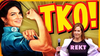 EXPOSED Kathleen Kennedy and Male Feminist PULVERIZED By Gina Carano [upl. by Sifan]