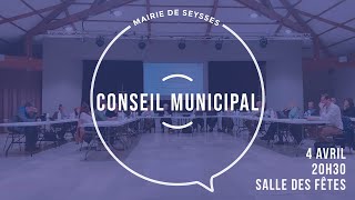 Conseil municipal du 4 avril 2024 [upl. by Eecats]