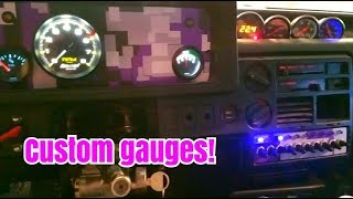 DRIFT TRUCK CUSTOM GAUGES [upl. by Nwahsid867]