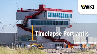 Timelapse bouw Portlantis [upl. by Aihsilat837]