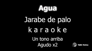 AGUA  JARABE DE PALO  KARAOKE Un tono mas AGUDO [upl. by Jurgen]