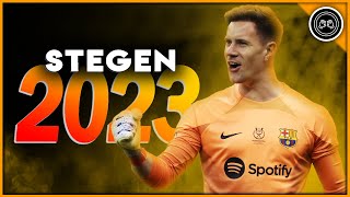 MarcAndré ter Stegen 202223 ● The Giant ● Incredible Saves amp MasterClass in passes  HD [upl. by Madalyn389]