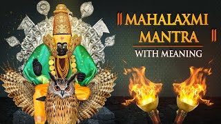 Lakshmi Mantra 108 times with Meaning  Laxmi Mantra  ॐ श्री ह्रीं क्लीम महालक्ष्मी देवी नमः [upl. by Leuqim683]