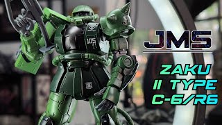 JMS ZAKU II TYPE C6R6 1144 HG Model Kit Unboxing and Speed build [upl. by Sylvan]