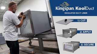 Easy to Install Rigid Duct Liner  Kingspan KoolDuct Phenolic Duct Insulation Installation [upl. by Hannavas]