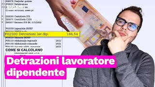 Detrazioni da lavoro dipendente 2024 come si calcola e quanto aumenta il netto [upl. by Wardlaw212]