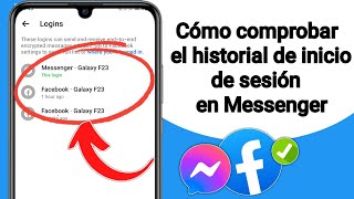 Cómo comprobar el historial de inicio de sesión en Messenger 2024 [upl. by Gennaro]