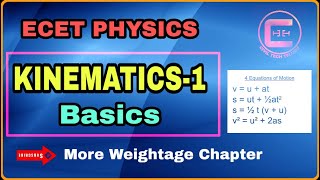 Kinematics1 Basics of Kinematics  Physics [upl. by Merrel]