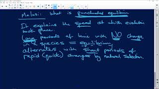 Life Sciences 2020 Punctuated Equilibrium [upl. by Auguste]