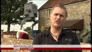 MARTIN FILLERY LIFE SIZE STAR WARS ATST SCOUT WALKER ON BBC POINTS WEST [upl. by Naut31]