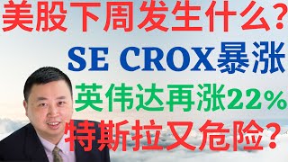 美股842美股下周发生什么SECROX还能暴涨吗英伟达还能上涨22吗特斯拉又危险了吗 tsla se crox nvda drmikeinvest 美股分析 stocks [upl. by Ledif]