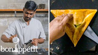 How an Indian Master Chef Makes Dosas Idli amp More  Handcrafted  Bon Appétit [upl. by Aned657]