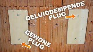 IS ER ECHT VERSCHIL TUSSEN EEN GELUIDDEMPENDE PLUG EN EEN NORMALE PLUG [upl. by Ennairam]