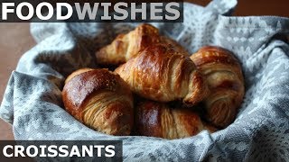 Croissants  Food Wishes  Crispy Butter Croissants [upl. by Rizzi632]