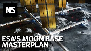 Hassell and ESA unveil their concept for a permanent base on the moon [upl. by Lon377]