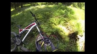 Je me prends un arbre en VTT Descente  DH Crash [upl. by Lauter]