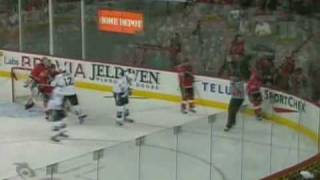 Ryan Malone vs Robyn Regehr Mar 1 2009 [upl. by Yahsram]