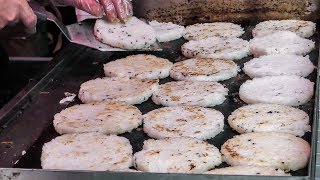 Sticky Rice Burgers with Tofu and Chicken Curious Street Food Seen at Hyper Japan Festival London [upl. by Franza]