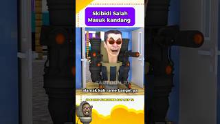 Skibidi toilet salah masuk kandang ‼️minecraft skibiditoilet roblox funny viral [upl. by Hterrag]