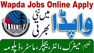 How to Online Apply for WAPDA Jobs 2024  Latest WAPDA Company Jobs 2024  WAPDA Govt Jobs 2024 [upl. by Anerhs]