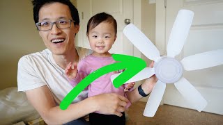 Socket Fan Light Review  Dimmable LED Ceiling Fan with Remote for Any Room [upl. by Syck]