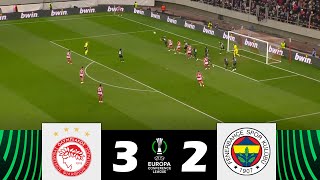 Olympiacos vs Fenerbahçe 32  UEFA Europa Conference League 202324  Match Highlights [upl. by Aisatsanna417]