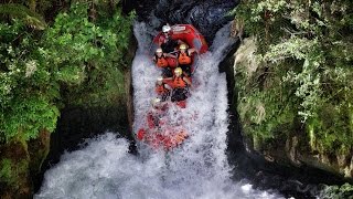 Worlds Highest Commercially Rafted Waterfall  Play On in New Zealand in 4K  DEVINSUPERTRAMP [upl. by Yniar]