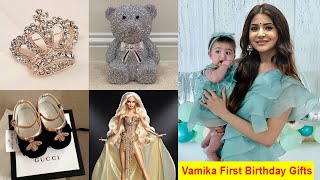 Vamika Kohli first Birthday Gifts from Anushka Sharma Vamika Kohli amp Bollwood Stars [upl. by Leonanie566]