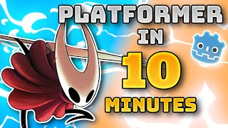 Make A 2D Platformer In 10 MINUTES Godot 4 [upl. by Tavish]