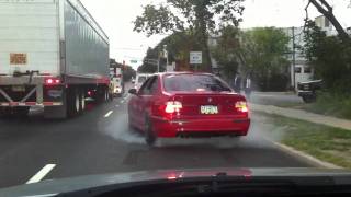 BMW e39 m5 burnout scares jews [upl. by Vandyke791]