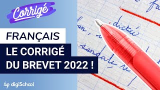 Brevet  correction de lépreuve de français 2022 [upl. by Tremann342]