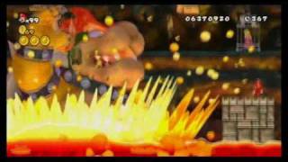 New Super Mario Bros Wii  Final Battle amp Ending [upl. by Isherwood482]