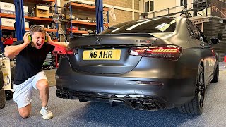 I STRAIGHT PIPED MY NEW AMG E63 S Way Too Loud [upl. by Aratihc439]