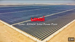 LONGi Case  Qatar 800MW Solar Power Plant [upl. by Llehsor66]