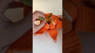 Orange coasters 🍊🍵toy crochetlove handmade coaster crocheting crochet toys pattern orange [upl. by Petrick789]