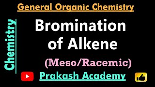 Alkene Reaction of Bromine on Alkene [upl. by Ailic371]