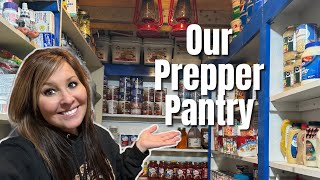 Prepper Pantry ✨2024✨ Food Storage Ideas  ‼️‼️Emergency Pantry‼️‼️ [upl. by Hahn211]