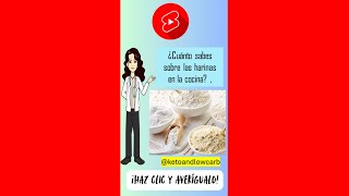 ¿Cuánto sabes sobre las harinas en la cocina ¡Averígualo [upl. by Ainahtan]